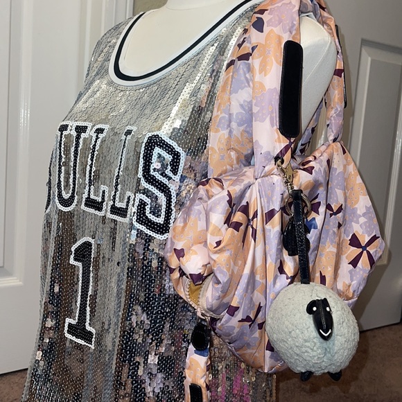 CHLOE LAMB PUFFER BAG FLORAL SEE BY CHLOE ABSOLUTELY ADORABLE SOFT AND SQUISHY - Picture 3 of 16